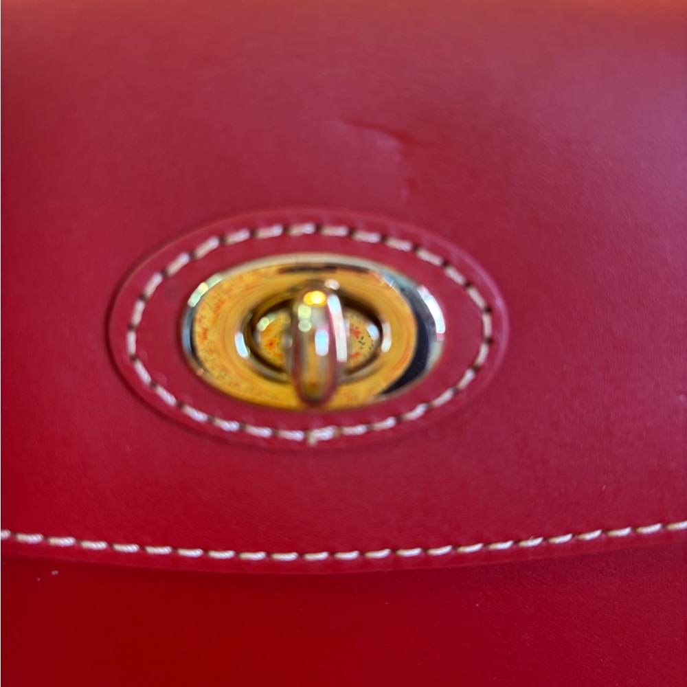 Dooney & Bourke Red Sweety Leather Pinky Bag w/Dust Cover/Price Set/No Offers - Picture 4 of 6